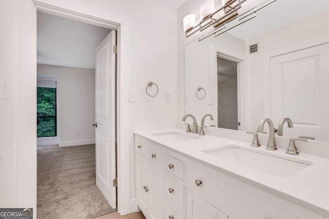 206 Tuxworth Cir, Decatur, GA 30033 - bathroom featuring double vanity and baseboards