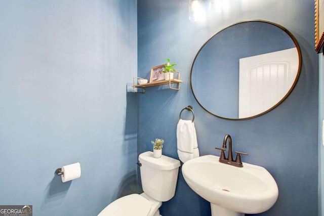 1300 Jefferson Walk Cir, Jefferson, GA 30549 - half bath with a sink and toilet