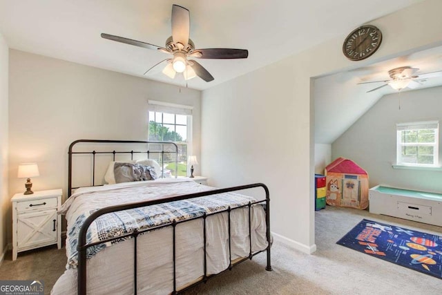 1300 Jefferson Walk Cir, Jefferson, GA 30549 - carpeted bedroom featuring multiple windows and ceiling fan