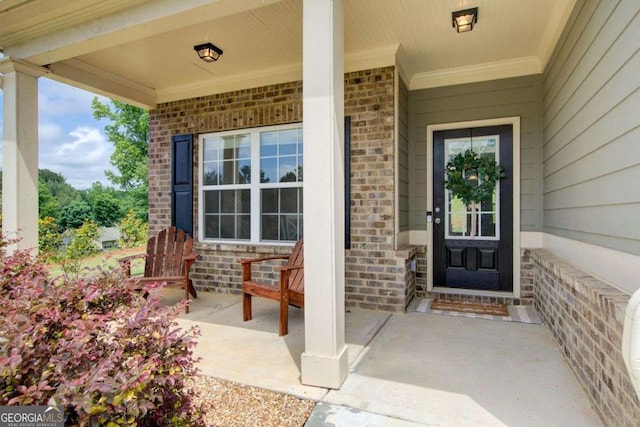 1300 Jefferson Walk Cir, Jefferson, GA 30549 - view of exterior entry featuring a porch and brick siding