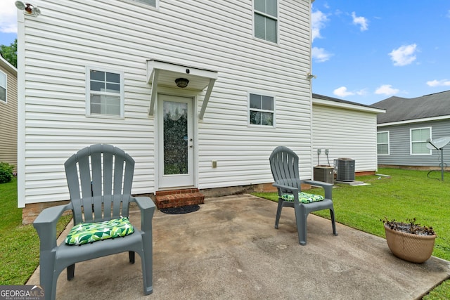106 Thornton Dr, Bonaire, GA 31005 - view of patio / terrace featuring entry steps and cooling unit