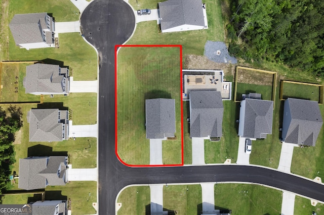 22 Mossy Oaks Ln NE, Rome, GA 30165 - aerial perspective of suburban area featuring property parcel outlined