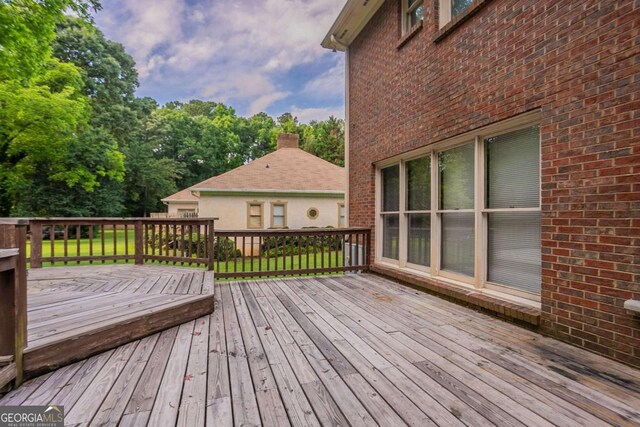 214 Jamestown Ave, Jonesboro, GA 30236 - view of wooden deck