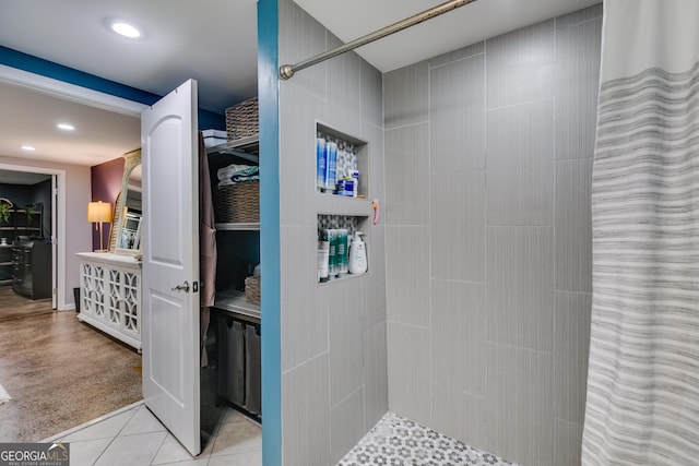 75 Barber Rd, Carrollton, GA 30116 - full bathroom featuring a tile shower and recessed lighting