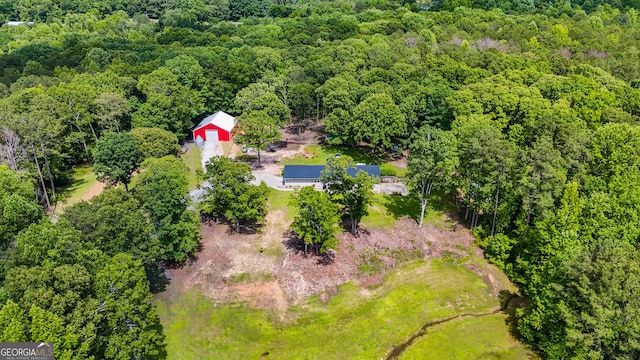 75 Barber Rd, Carrollton, GA 30116 - aerial view of a heavily wooded area