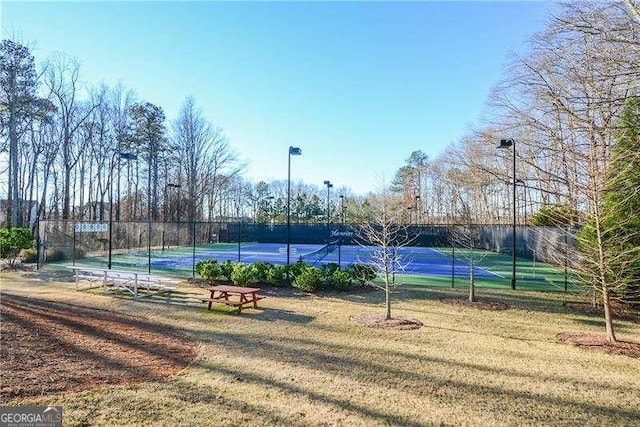 1480 Waverly Glen Dr, Alpharetta, GA 30004 - view of tennis court