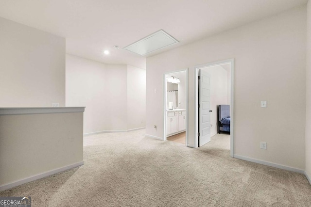 228 Whitneys Way, Dallas, GA 30157 - carpeted empty room with attic access and recessed lighting
