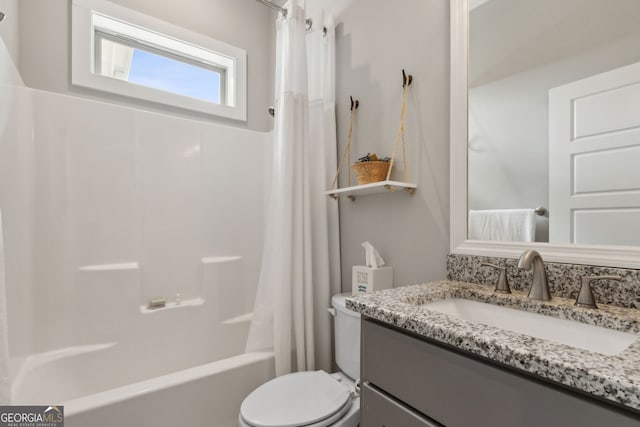 109 Carrington Ct, Kingsland, GA 31548 - bathroom featuring vanity and shower / bath combo with shower curtain