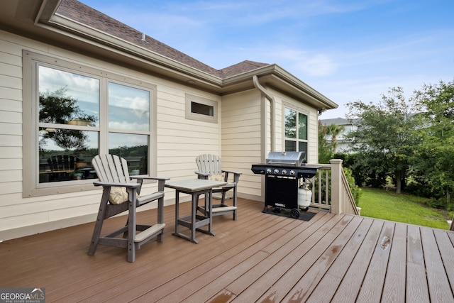 109 Carrington Ct, Kingsland, GA 31548 - wooden terrace with area for grilling