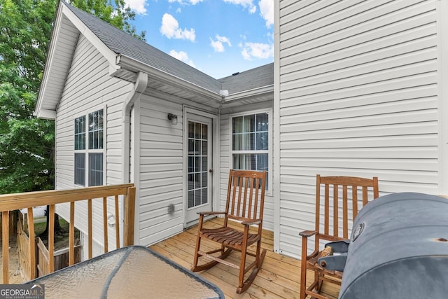 8436 Cyprus Ridge Way, Douglasville, GA 30134 - view of wooden terrace
