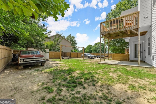 8436 Cyprus Ridge Way, Douglasville, GA 30134 - view of yard with a wooden deck