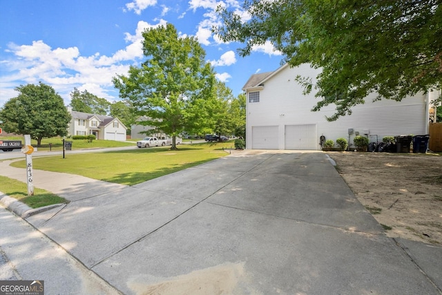 8436 Cyprus Ridge Way, Douglasville, GA 30134 - view of front of house with a garage, a front lawn, and concrete driveway