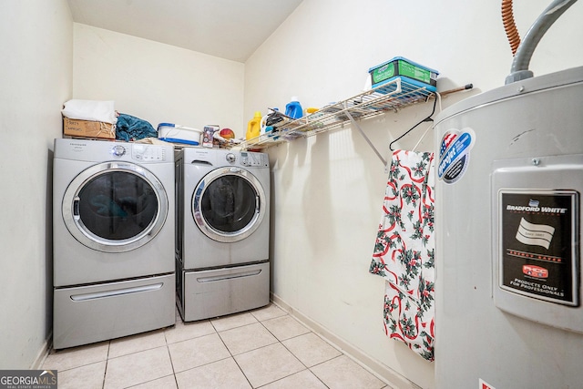 259 Hanover Cir SE, Calhoun, GA 30701 - laundry room with washer and dryer and light tile patterned floors
