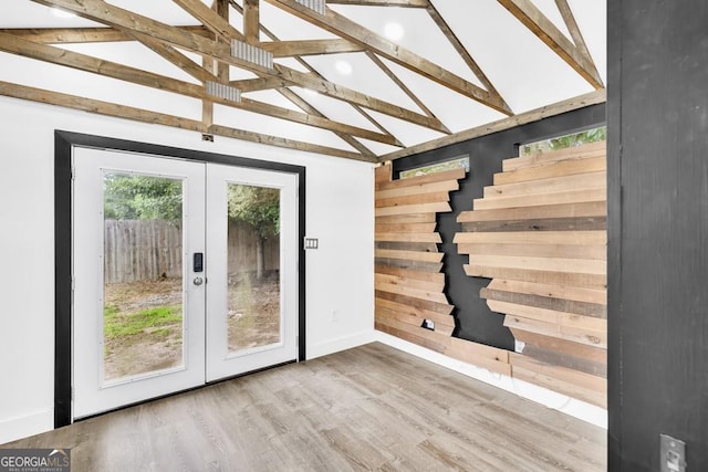 1186 Hawthorn Ln, Grayson, GA 30017 - doorway featuring french doors and wood finished floors