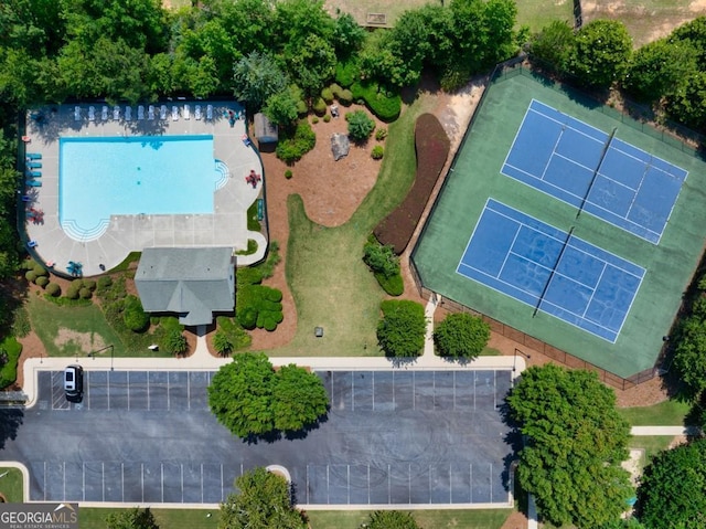 1186 Hawthorn Ln, Grayson, GA 30017 - bird's eye view of a pool area