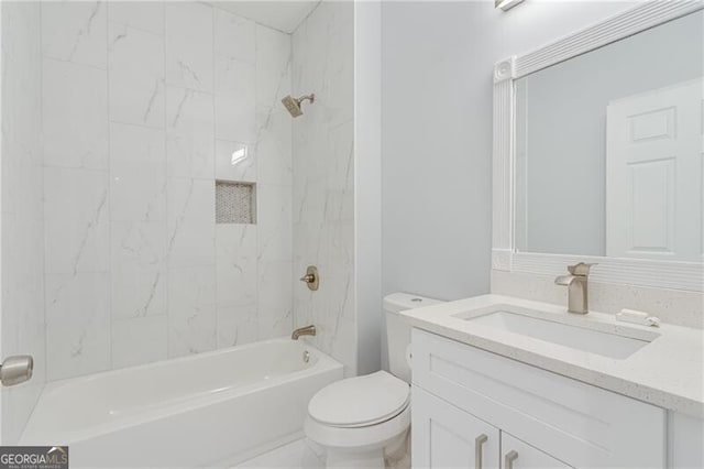 1226 Bloomsbury Ln, Gainesville, GA 30501 - bathroom featuring vanity and shower / bathtub combination