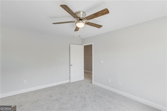 1226 Bloomsbury Ln, Gainesville, GA 30501 - carpeted empty room featuring baseboards and a ceiling fan