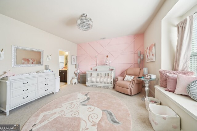 925 Hargrove Point Way, Alpharetta, GA 30004 - bedroom featuring light carpet