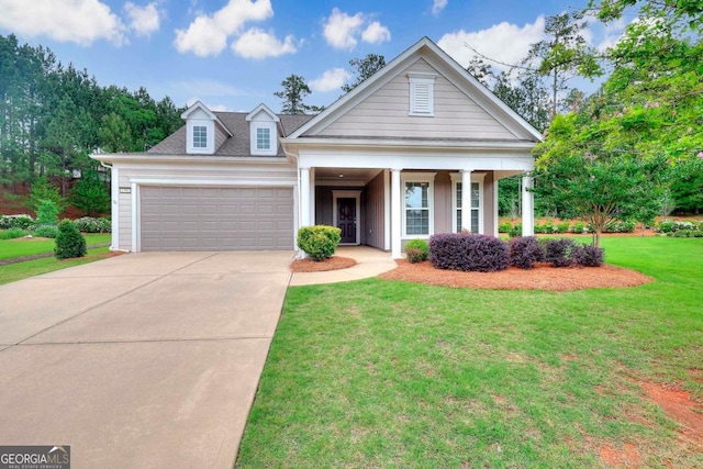 1391 Crooked Creek Rd, Greensboro, GA 30642 - view of front of home featuring a garage, driveway, and a front yard