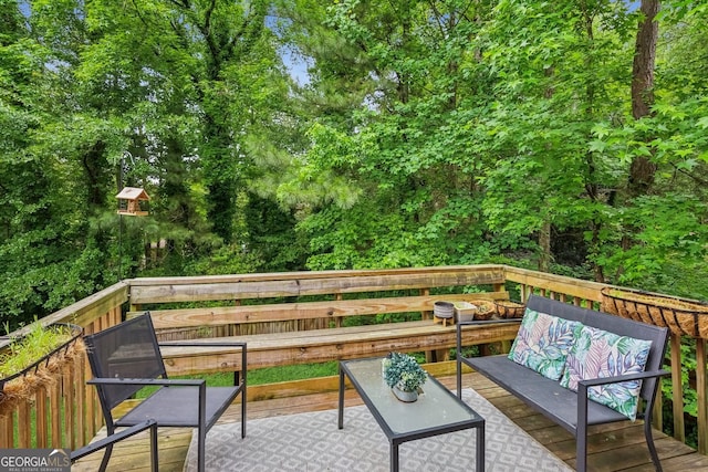 5519 Princeton Oaks Ln, Sugar Hill, GA 30518 - wooden deck featuring an outdoor hangout area