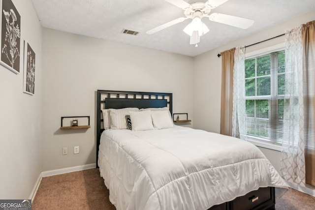 5519 Princeton Oaks Ln, Sugar Hill, GA 30518 - bedroom with baseboards, carpet floors, and ceiling fan