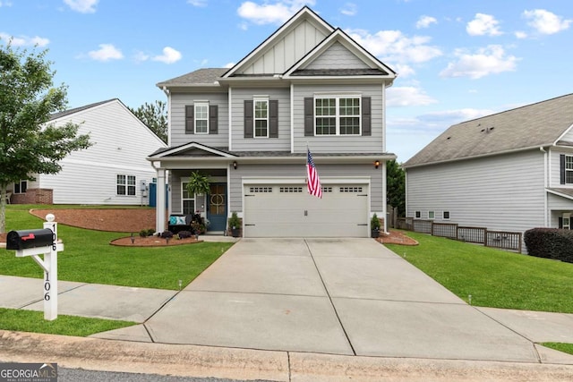 106 Cessna Dr, Canton, GA 30114 - craftsman-style home featuring board and batten siding, a garage, and concrete driveway