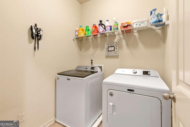 106 Cessna Dr, Canton, GA 30114 - laundry room with washing machine and clothes dryer
