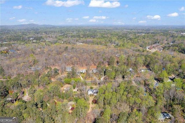 10845 Shallowford Rd, Roswell, GA 30075 - aerial overview of property's location with a forest