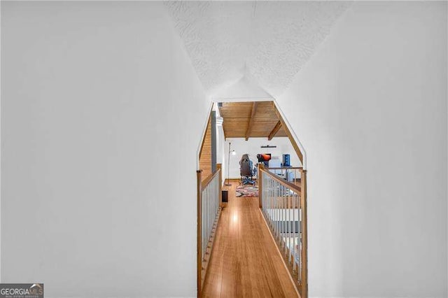 10845 Shallowford Rd, Roswell, GA 30075 - corridor featuring a textured ceiling and light wood-type flooring