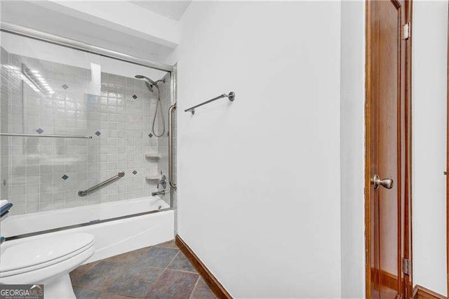 10845 Shallowford Rd, Roswell, GA 30075 - full bath with enclosed tub / shower combo and tile patterned flooring