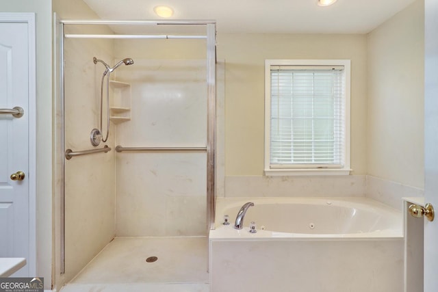 101 Coldbrook Cir, Rincon, GA 31326 - full bath featuring a shower stall and a jetted tub