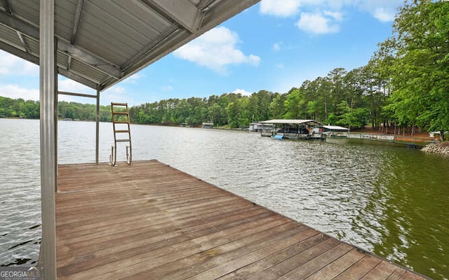 340 Currahee Trl, Toccoa, GA 30577 - dock area featuring a water view