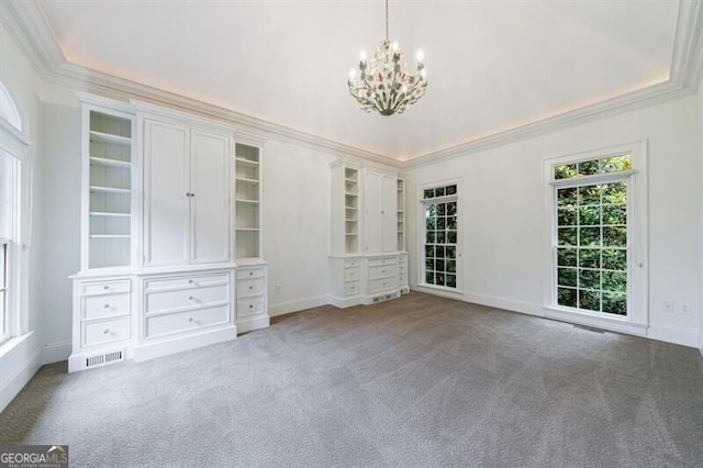 7 Hogan Ln NW, Rome, GA 30165 - carpeted spare room with a chandelier and crown molding