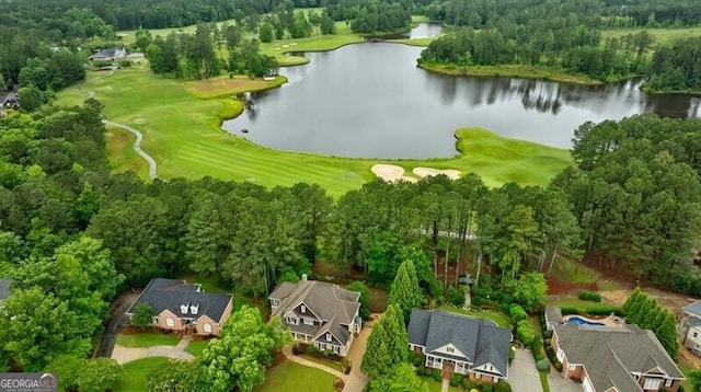 7 Hogan Ln NW, Rome, GA 30165 - aerial view of property and surrounding area with a nearby body of water, nearby suburban area, and a golf course
