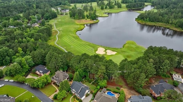 7 Hogan Ln NW, Rome, GA 30165 - aerial view of property and surrounding area featuring a large body of water and a local golf course