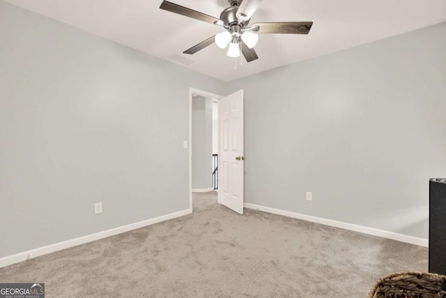 224 Mountain View Dr, Woodstock, GA 30188 - unfurnished bedroom featuring carpet floors, baseboards, and a ceiling fan