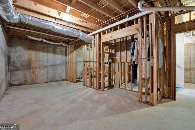 224 Mountain View Dr, Woodstock, GA 30188 - view of unfinished basement