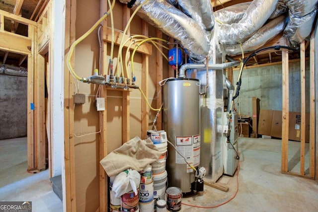 224 Mountain View Dr, Woodstock, GA 30188 - utilities featuring gas water heater and heating unit