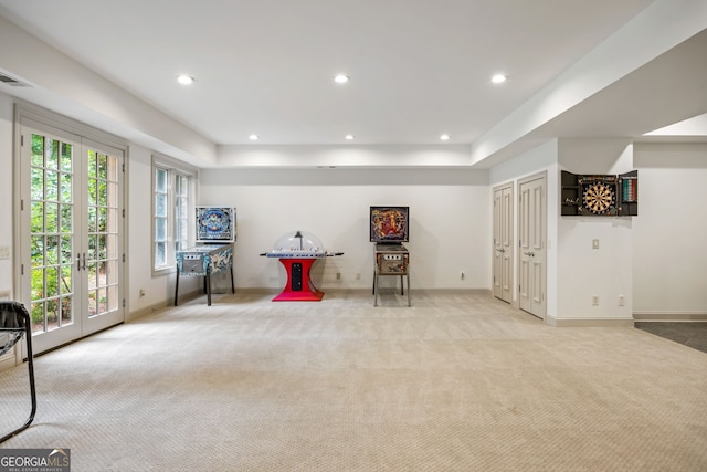 816 Blackfoot Trl, Suwanee, GA 30024 - recreation room with carpet floors, recessed lighting, and baseboards