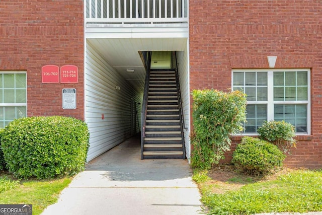7712 Autry Cir Unit 701, Douglasville, GA 30134 - view of exterior entry with brick siding and driveway