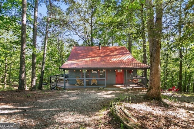 488 S Lemmon Ln Unit 289, Ellijay, GA 30540 - view of front of home with covered porch and a metal roof