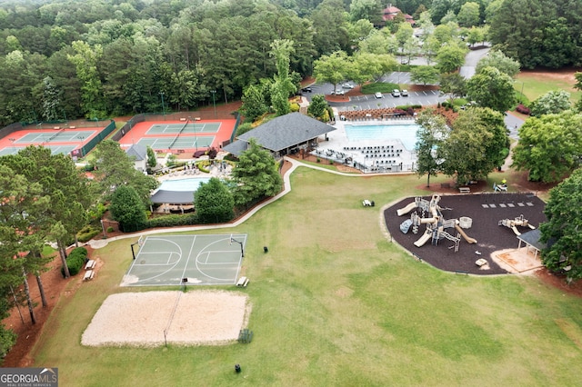 120 Bent Creek Dr, Woodstock, GA 30189 - aerial view of a pool