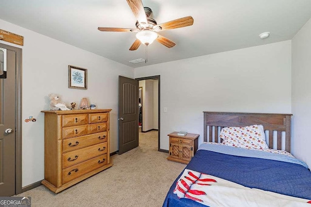 1148 Abe Lincoln Way, Jefferson, GA 30549 - bedroom featuring light carpet and a ceiling fan