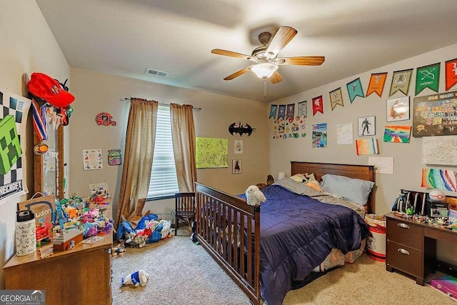 1148 Abe Lincoln Way, Jefferson, GA 30549 - bedroom featuring carpet floors and a ceiling fan