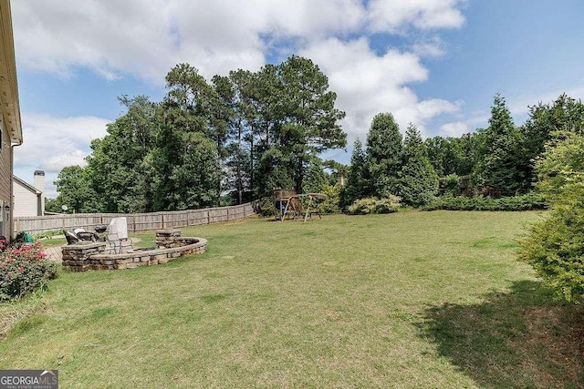 1148 Abe Lincoln Way, Jefferson, GA 30549 - view of yard with a playground and a patio area