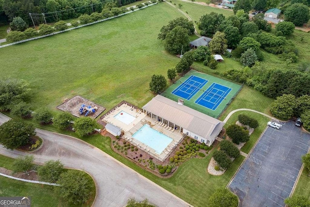 1148 Abe Lincoln Way, Jefferson, GA 30549 - aerial view of a pool area