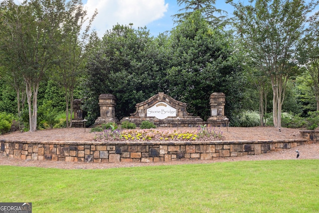 3 Stonebridge Way, Newnan, GA 30265 - community sign with a lawn