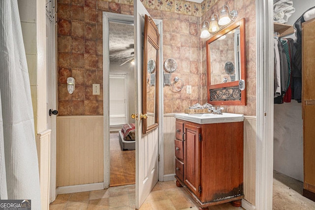 198 Hickory Ave, Demorest, GA 30535 - bathroom with vanity and a walk in closet