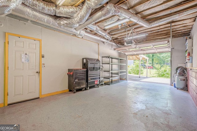 1137 Poplar Log Pl, Austell, GA 30168 - garage with a garage door opener