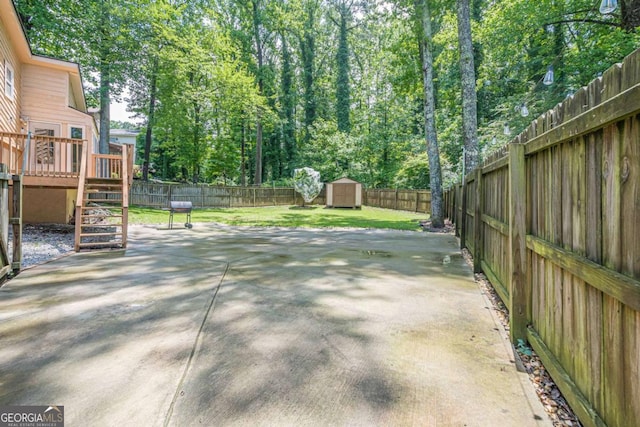 1137 Poplar Log Pl, Austell, GA 30168 - view of patio / terrace with stairs and a deck